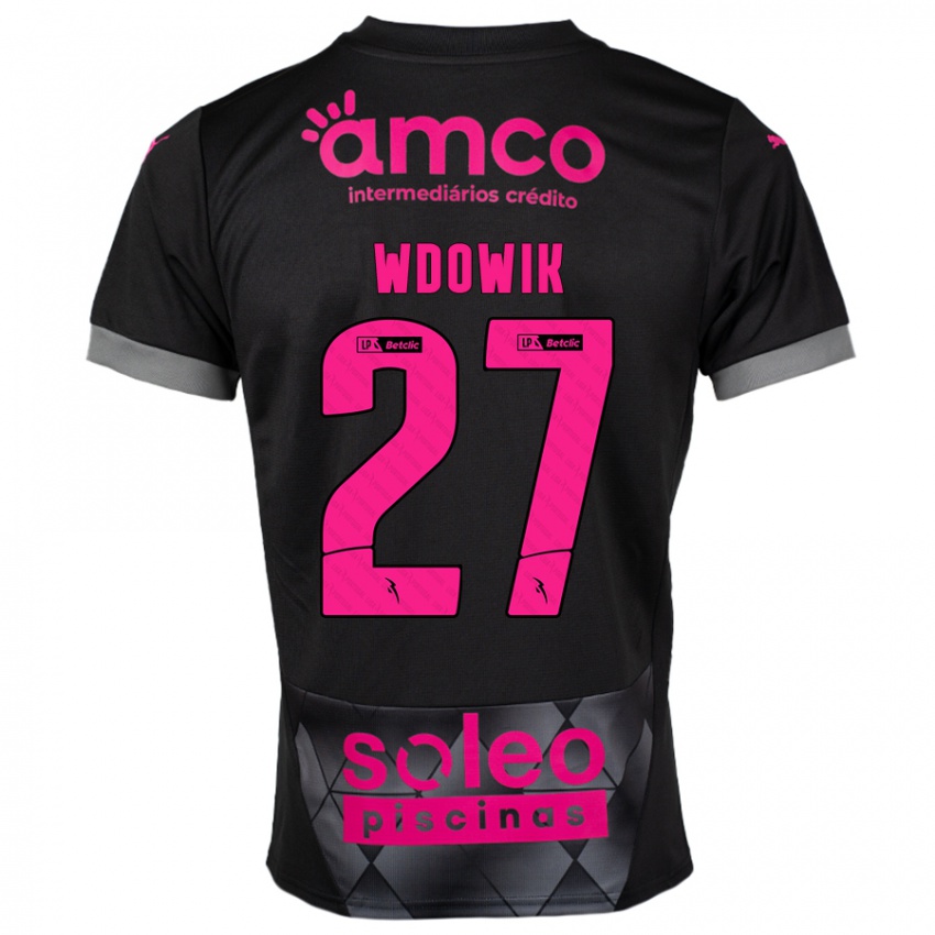 Niño Camiseta Bartlomiej Wdowik #27 Negro Rosa 2ª Equipación 2024/25 La Camisa Argentina