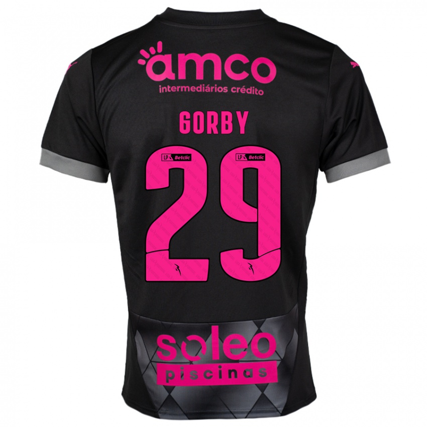 Niño Camiseta Gorby #29 Negro Rosa 2ª Equipación 2024/25 La Camisa Argentina