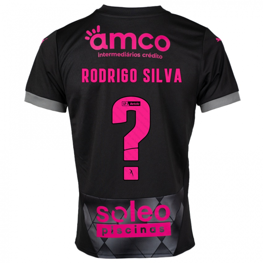 Niño Camiseta Rodrigo Silva #0 Negro Rosa 2ª Equipación 2024/25 La Camisa Argentina