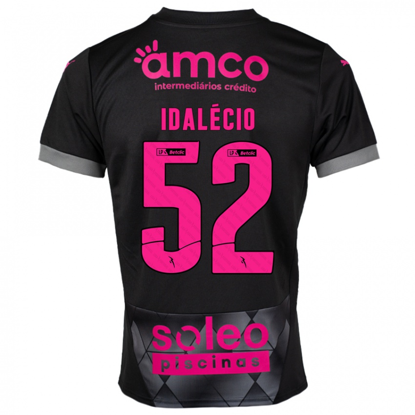 Niño Camiseta Idalécio #52 Negro Rosa 2ª Equipación 2024/25 La Camisa Argentina