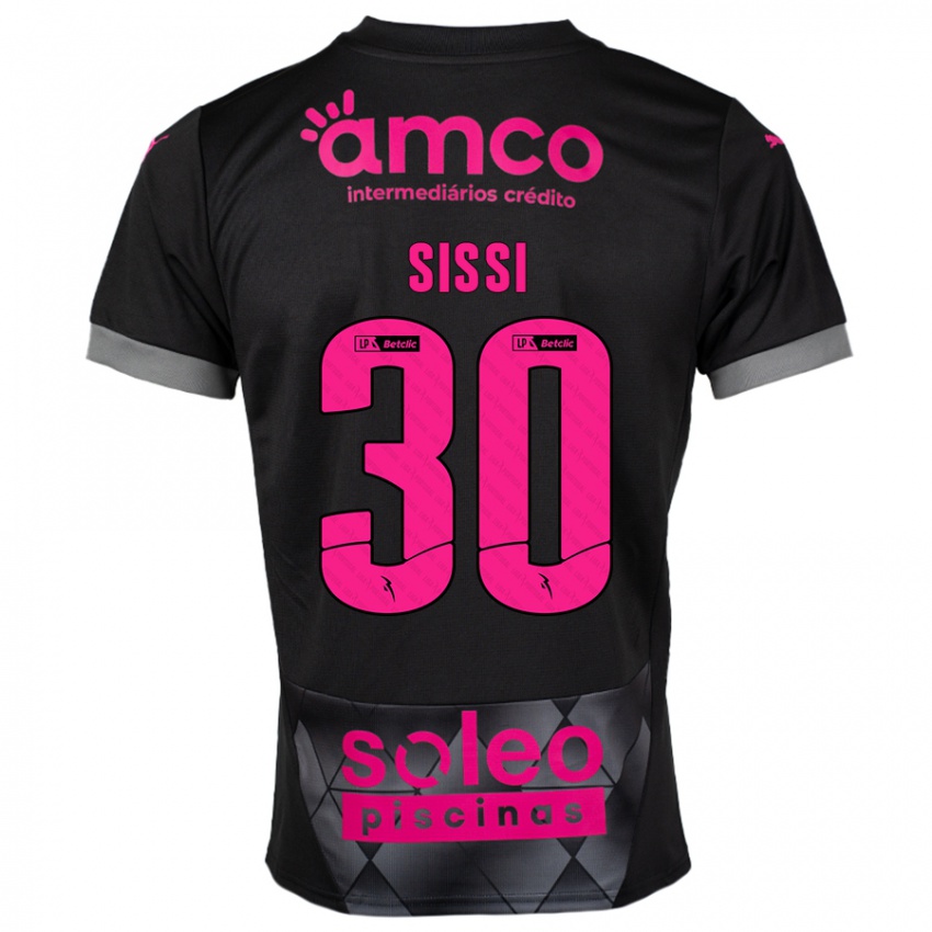 Niño Camiseta Sissi #30 Negro Rosa 2ª Equipación 2024/25 La Camisa Argentina