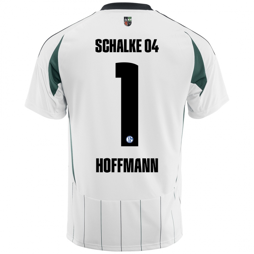 Niño Camiseta Ron-Thorben Hoffmann #1 Blanco Verde 2ª Equipación 2024/25 La Camisa Argentina