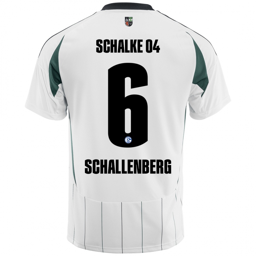 Niño Camiseta Ron Schallenberg #6 Blanco Verde 2ª Equipación 2024/25 La Camisa Argentina