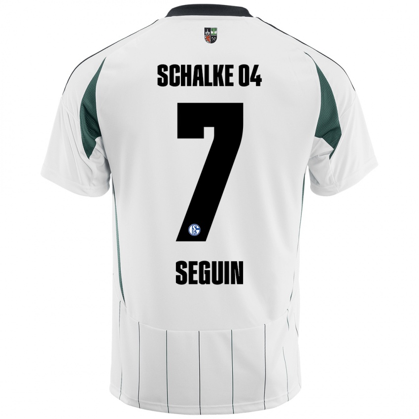 Niño Camiseta Paul Seguin #7 Blanco Verde 2ª Equipación 2024/25 La Camisa Argentina