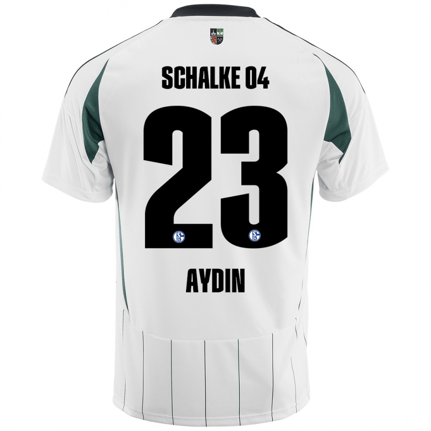 Niño Camiseta Mehmet Aydın #23 Blanco Verde 2ª Equipación 2024/25 La Camisa Argentina