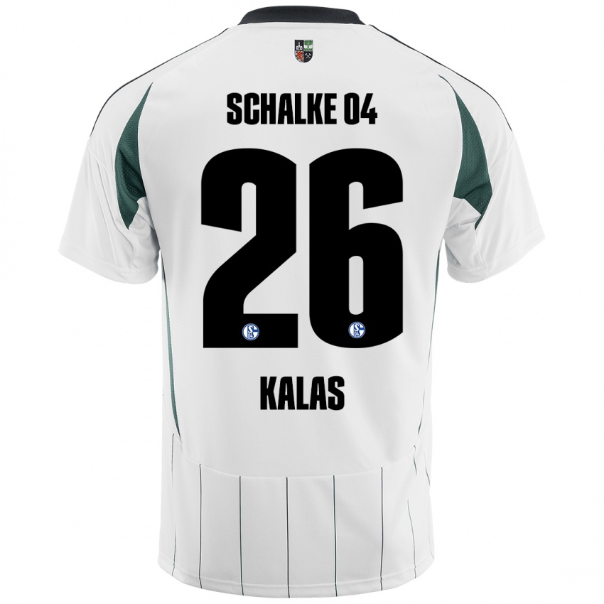 Niño Camiseta Tomas Kalas #26 Blanco Verde 2ª Equipación 2024/25 La Camisa Argentina