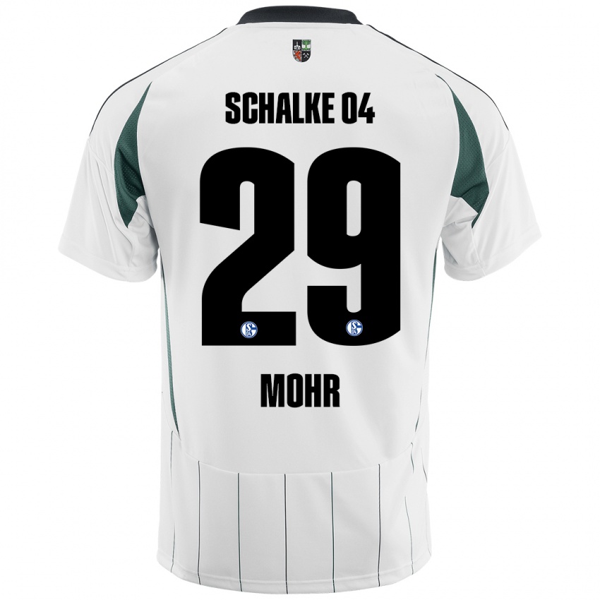 Niño Camiseta Tobias Mohr #29 Blanco Verde 2ª Equipación 2024/25 La Camisa Argentina