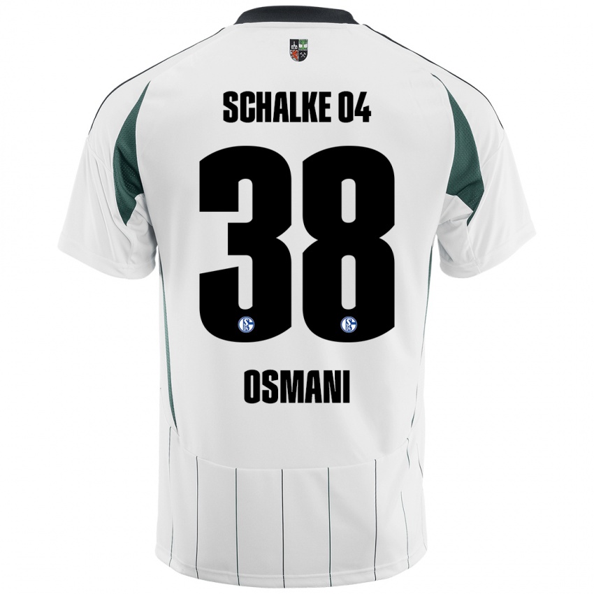 Niño Camiseta Tristan Osmani #38 Blanco Verde 2ª Equipación 2024/25 La Camisa Argentina