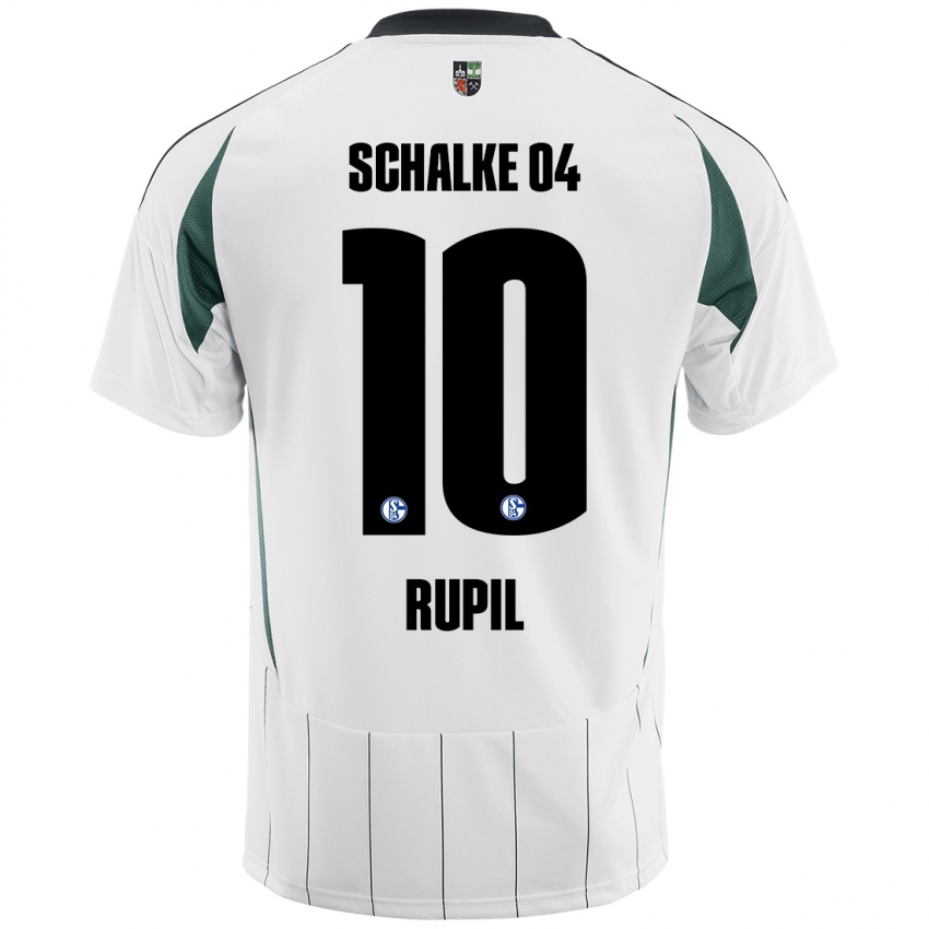 Niño Camiseta Timothé Rupil #10 Blanco Verde 2ª Equipación 2024/25 La Camisa Argentina