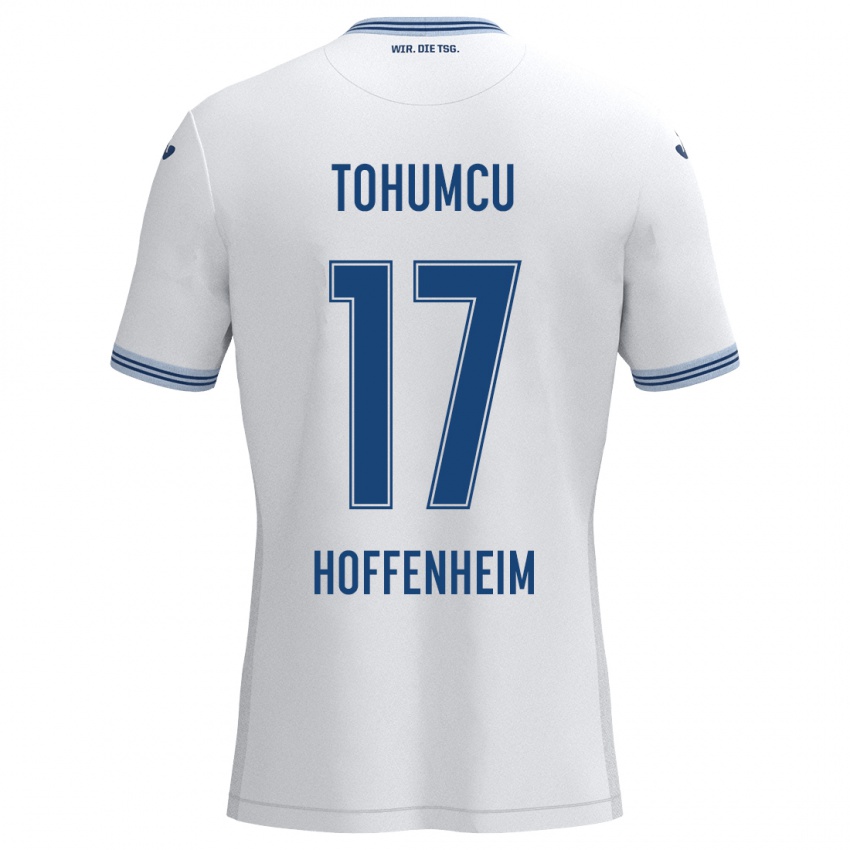 Niño Camiseta Umut Tohumcu #17 Blanco Azul 2ª Equipación 2024/25 La Camisa Argentina