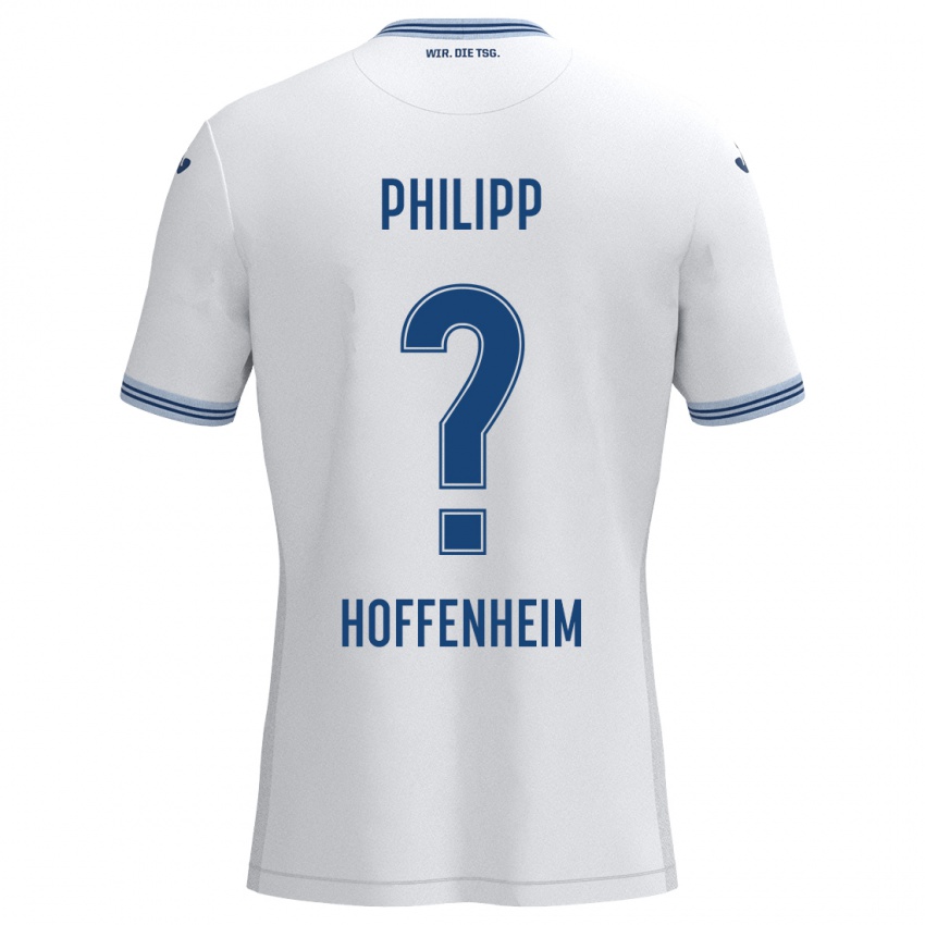 Niño Camiseta Tim Philipp #0 Blanco Azul 2ª Equipación 2024/25 La Camisa Argentina