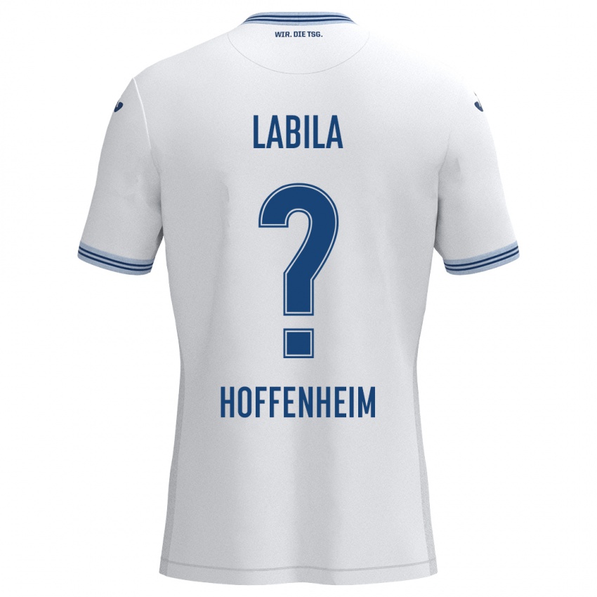 Niño Camiseta Daniel Labila #0 Blanco Azul 2ª Equipación 2024/25 La Camisa Argentina