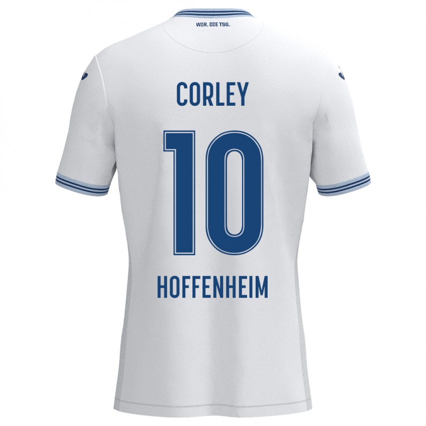 Niño Camiseta Gia Corley #10 Blanco Azul 2ª Equipación 2024/25 La Camisa Argentina