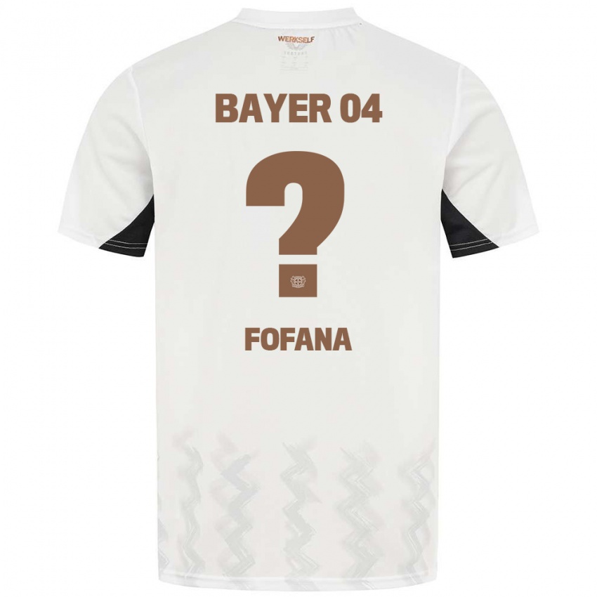 Niño Camiseta Sadik Fofana #0 Blanco Negro 2ª Equipación 2024/25 La Camisa Argentina