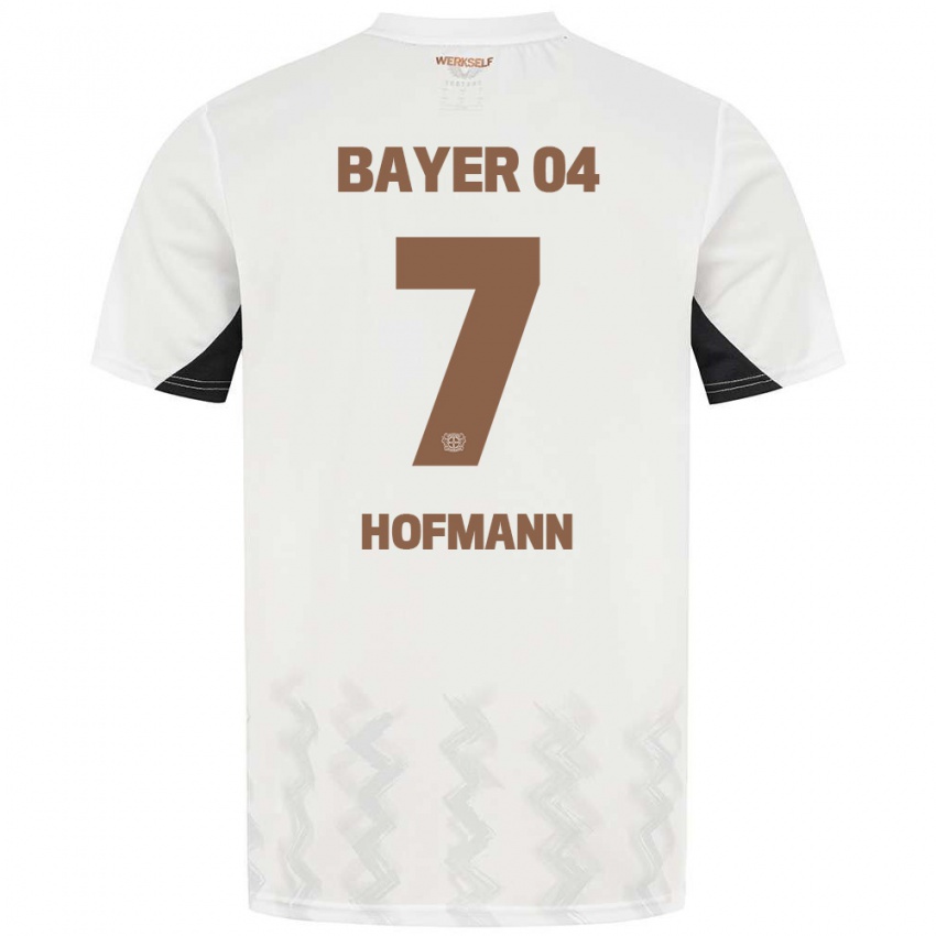 Niño Camiseta Jonas Hofmann #7 Blanco Negro 2ª Equipación 2024/25 La Camisa Argentina