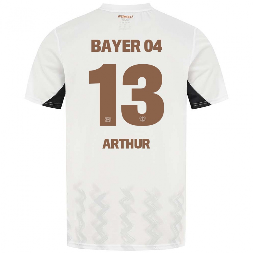 Niño Camiseta Arthur #13 Blanco Negro 2ª Equipación 2024/25 La Camisa Argentina