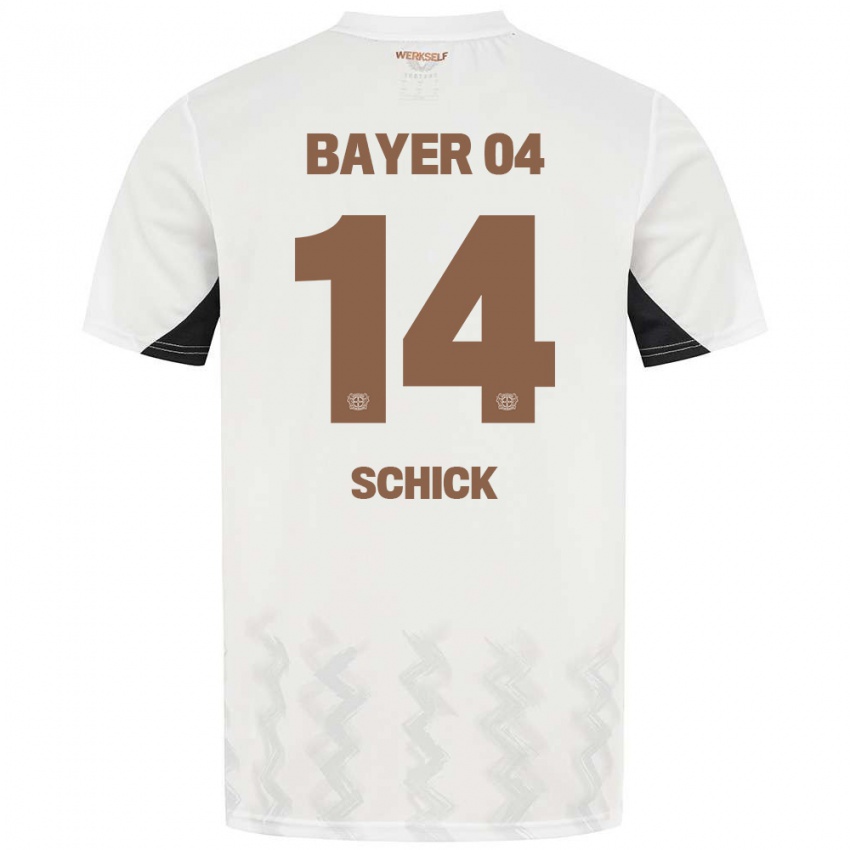 Niño Camiseta Patrik Schick #14 Blanco Negro 2ª Equipación 2024/25 La Camisa Argentina