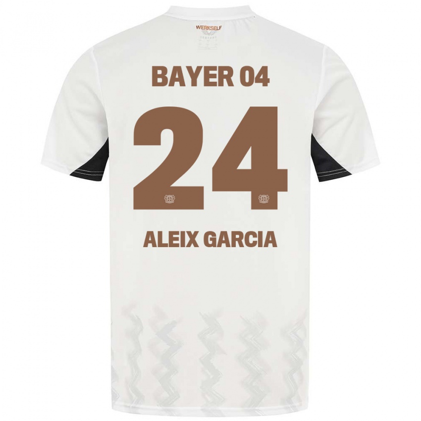 Niño Camiseta Aleix García #24 Blanco Negro 2ª Equipación 2024/25 La Camisa Argentina