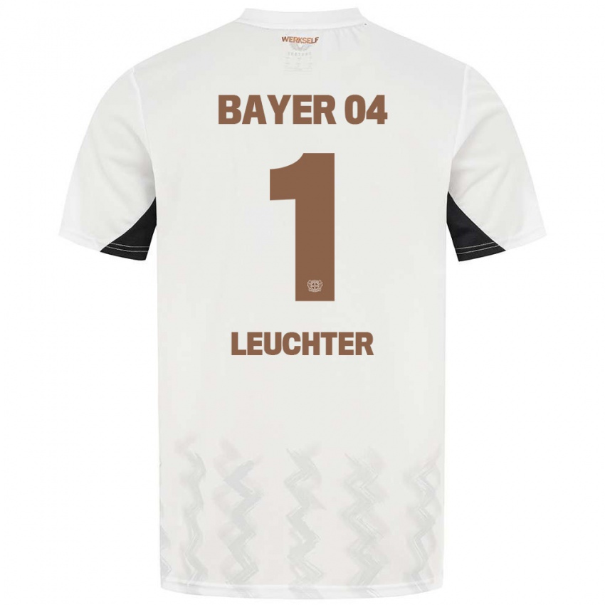 Niño Camiseta Julian Leuchter #1 Blanco Negro 2ª Equipación 2024/25 La Camisa Argentina