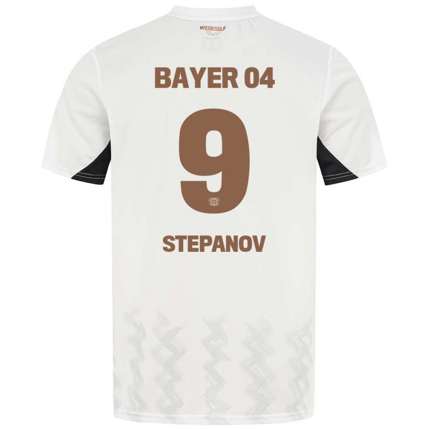 Niño Camiseta Artem Stepanov #9 Blanco Negro 2ª Equipación 2024/25 La Camisa Argentina