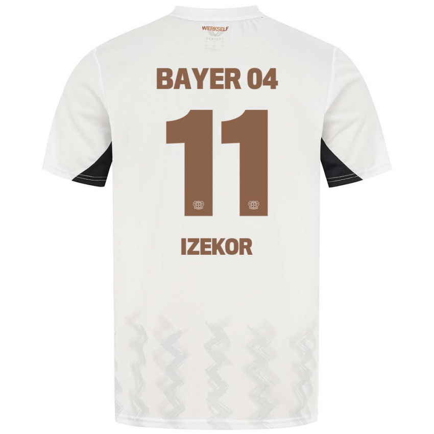 Niño Camiseta Ken Izekor #11 Blanco Negro 2ª Equipación 2024/25 La Camisa Argentina