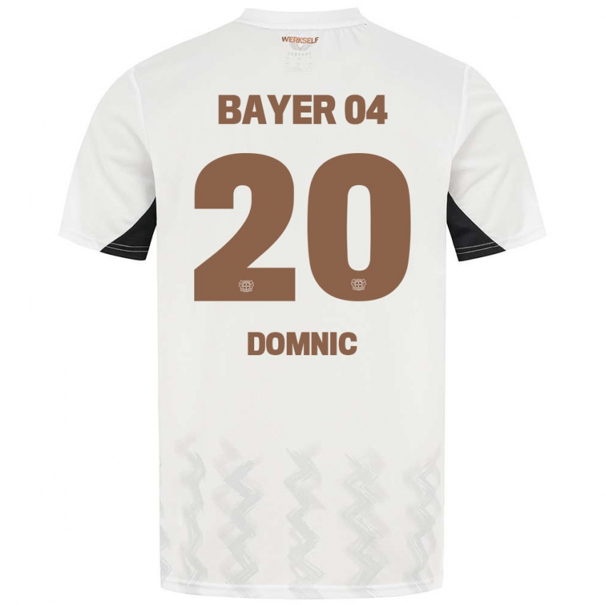 Niño Camiseta Nebe-Sirak Domnic #20 Blanco Negro 2ª Equipación 2024/25 La Camisa Argentina