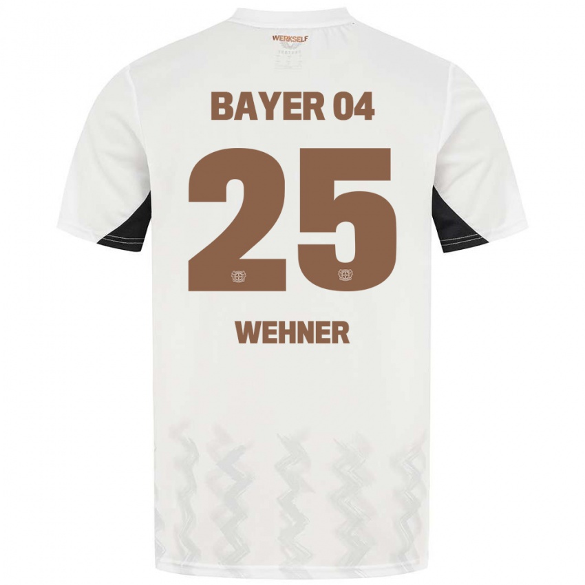 Niño Camiseta Luca Wehner #25 Blanco Negro 2ª Equipación 2024/25 La Camisa Argentina