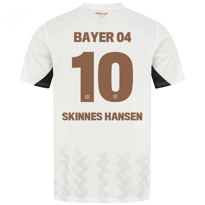 Niño Camiseta Synne Skinnes Hansen #10 Blanco Negro 2ª Equipación 2024/25 La Camisa Argentina