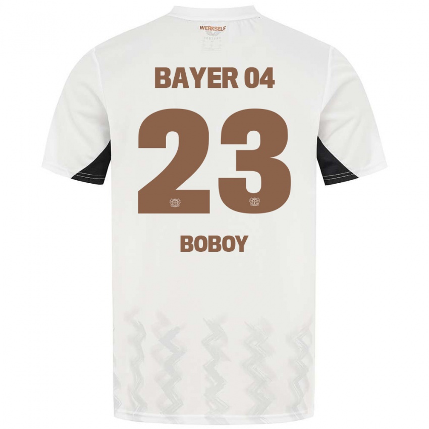 Niño Camiseta Delice Boboy #23 Blanco Negro 2ª Equipación 2024/25 La Camisa Argentina