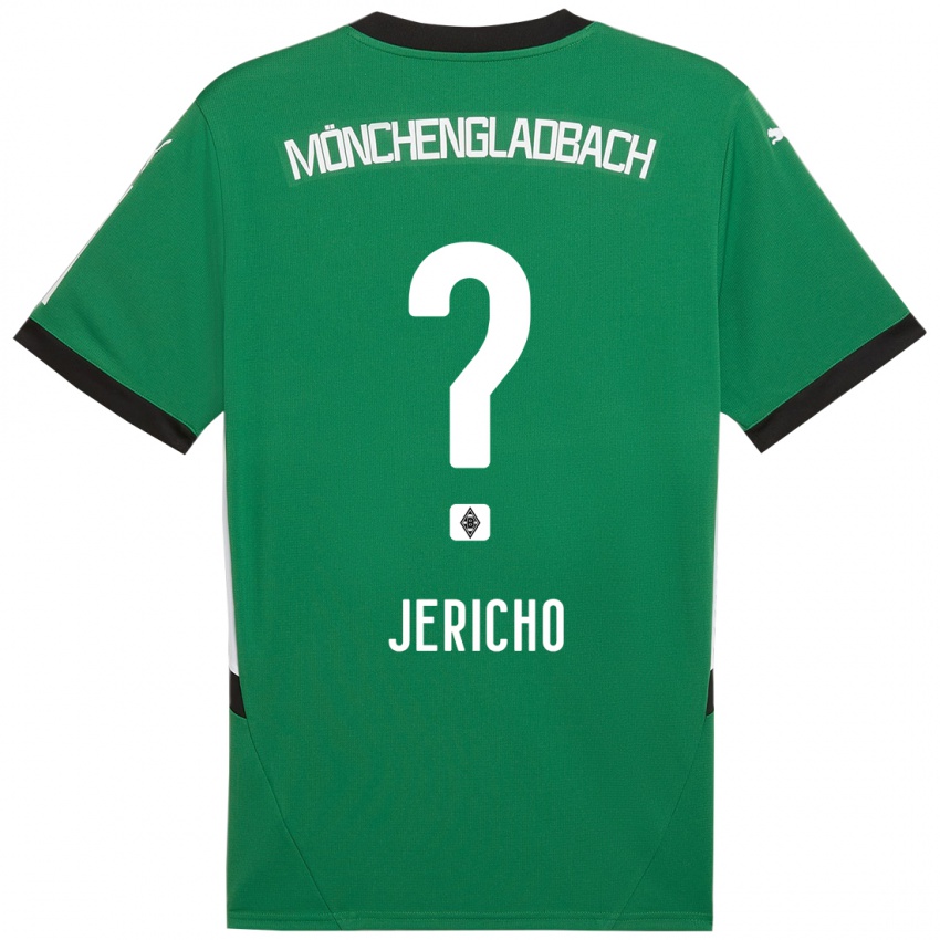 Niño Camiseta Aidan Jericho #0 Verde Blanco 2ª Equipación 2024/25 La Camisa Argentina