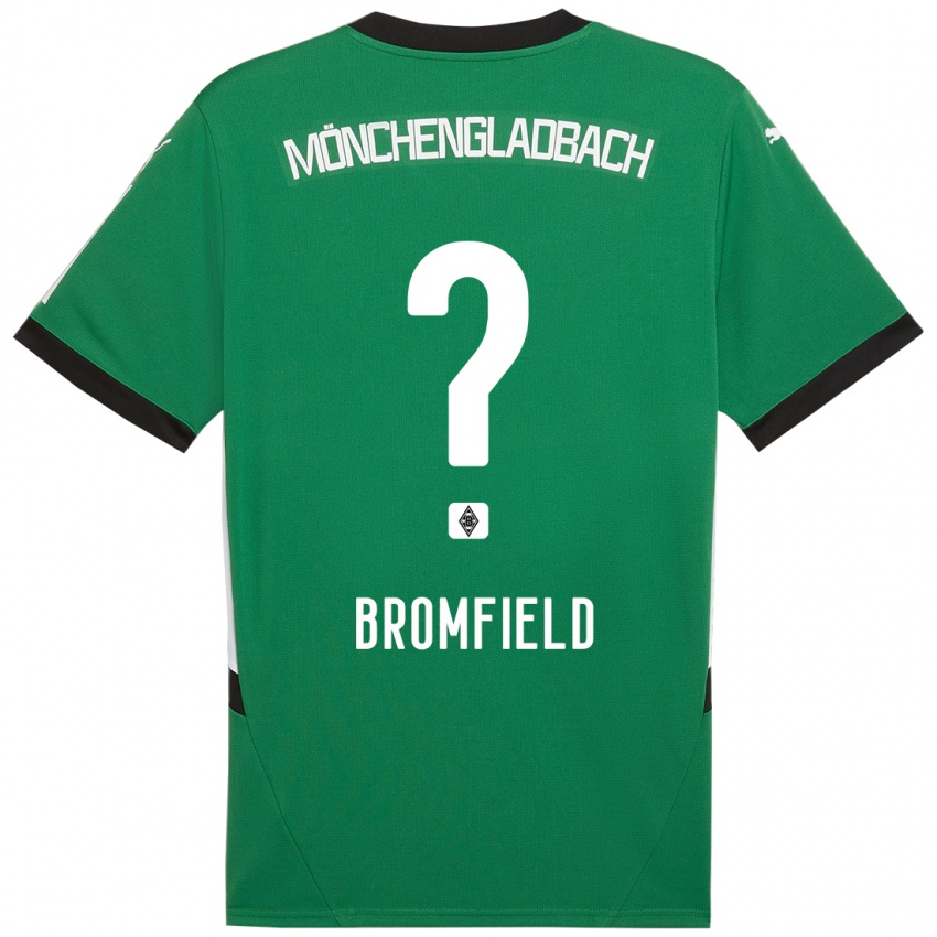 Niño Camiseta Rio Bromfield #0 Verde Blanco 2ª Equipación 2024/25 La Camisa Argentina