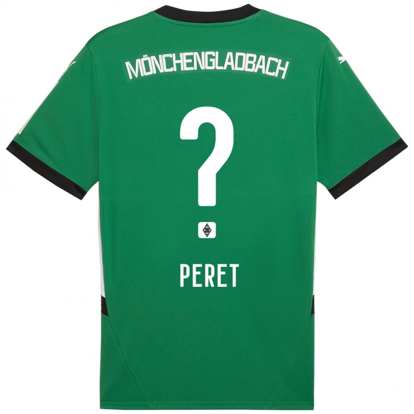 Niño Camiseta Jakub Peret #0 Verde Blanco 2ª Equipación 2024/25 La Camisa Argentina