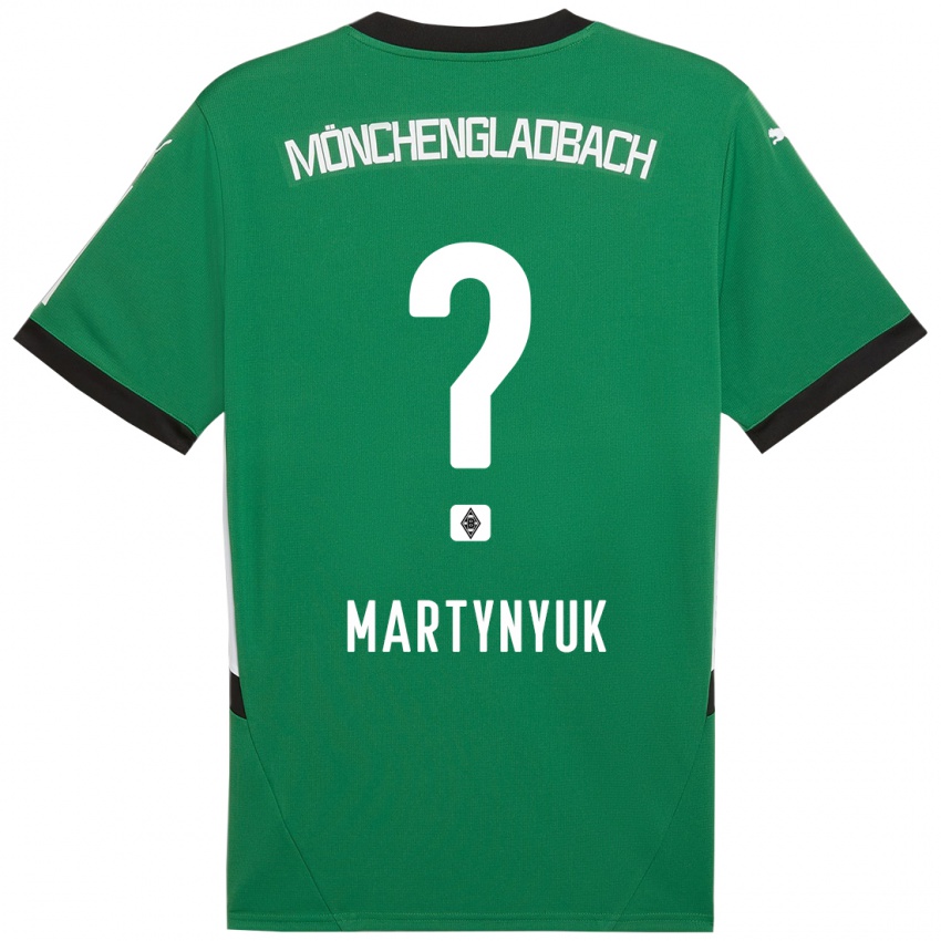 Niño Camiseta Anton Martynyuk #0 Verde Blanco 2ª Equipación 2024/25 La Camisa Argentina