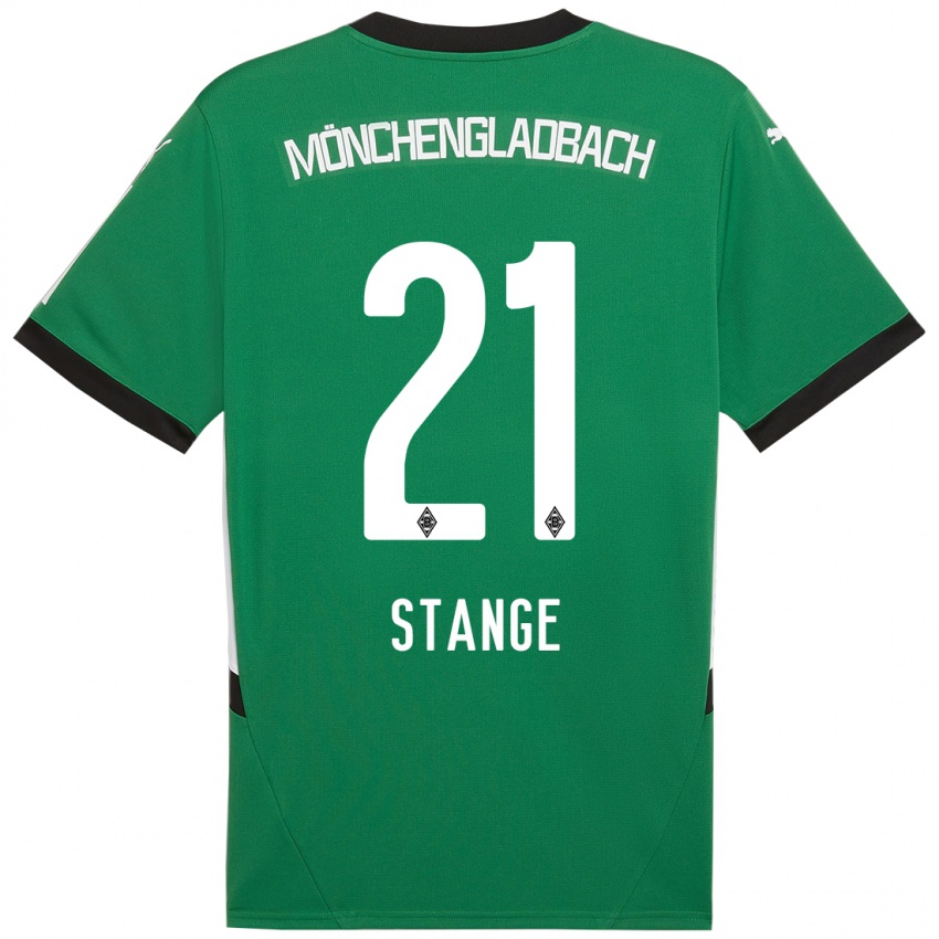 Niño Camiseta Veit Stange #21 Verde Blanco 2ª Equipación 2024/25 La Camisa Argentina