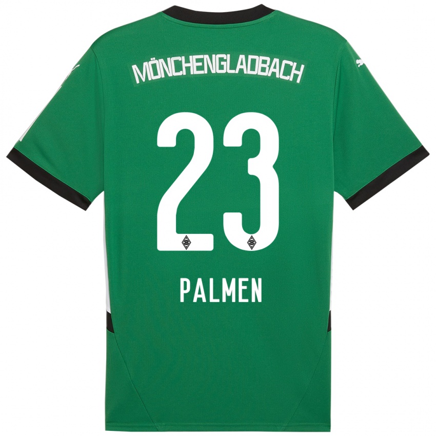 Niño Camiseta Luisa Palmen #23 Verde Blanco 2ª Equipación 2024/25 La Camisa Argentina