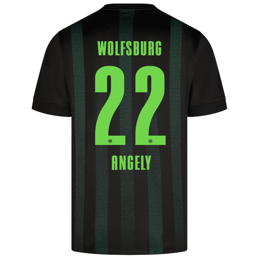 Niño Camiseta Mathys Angély #22 Verde Oscuro 2ª Equipación 2024/25 La Camisa Argentina