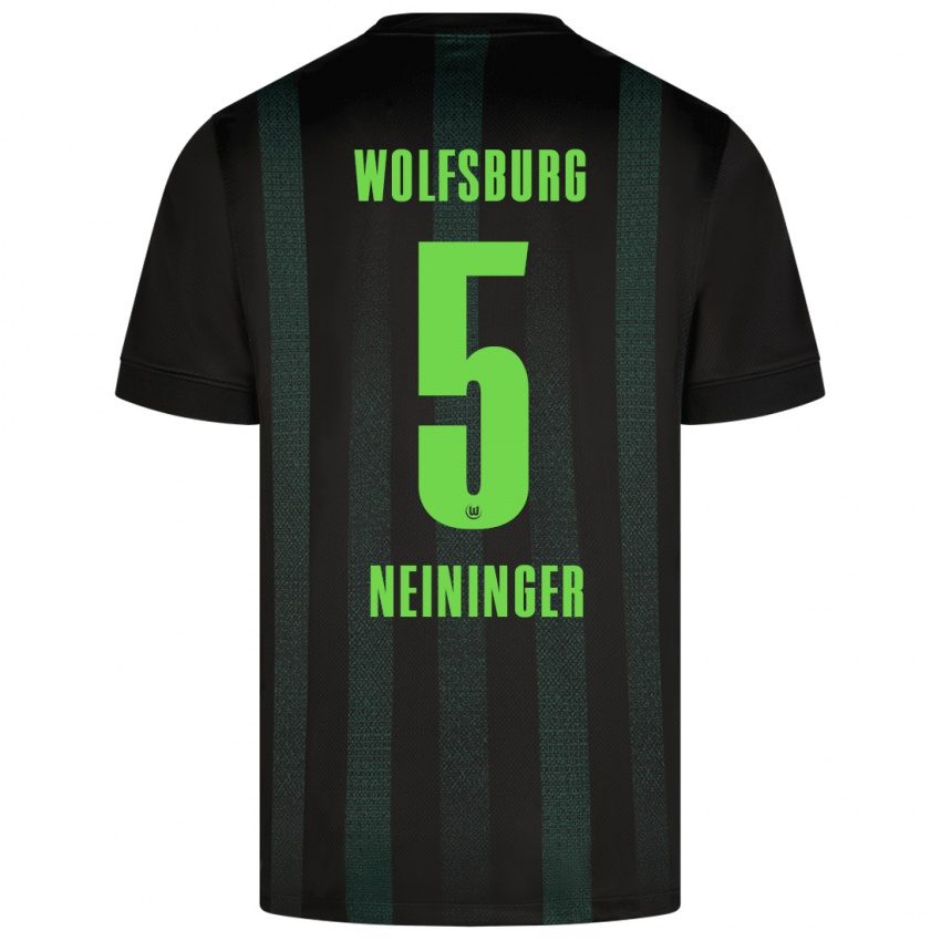 Niño Camiseta Tim Neininger #5 Verde Oscuro 2ª Equipación 2024/25 La Camisa Argentina