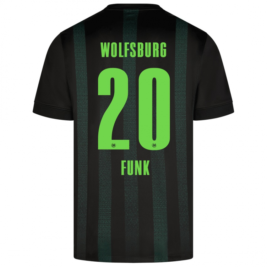 Niño Camiseta Jonah Funk #20 Verde Oscuro 2ª Equipación 2024/25 La Camisa Argentina