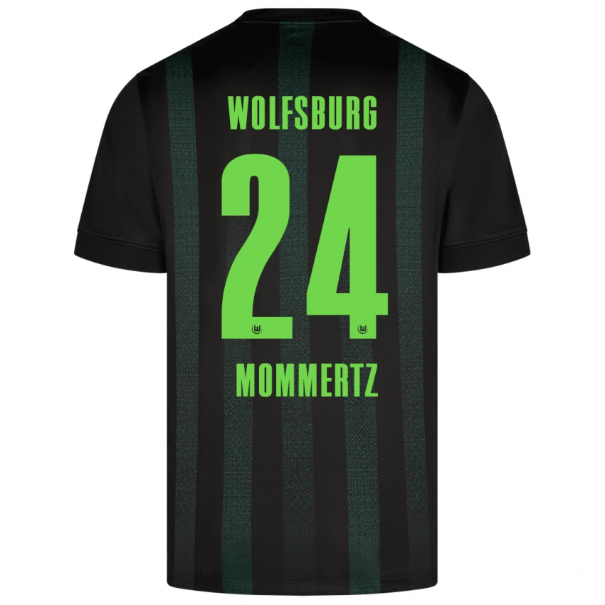 Niño Camiseta Benjamin Mommertz #24 Verde Oscuro 2ª Equipación 2024/25 La Camisa Argentina