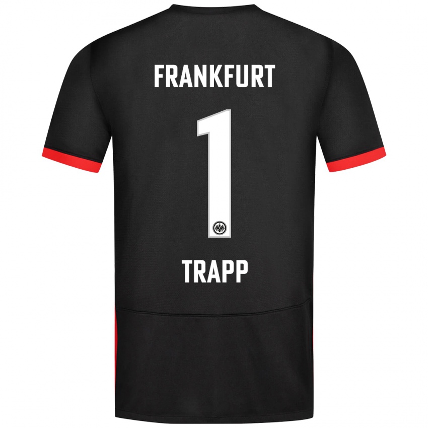 Niño Camiseta Kevin Trapp #1 Negro 2ª Equipación 2024/25 La Camisa Argentina