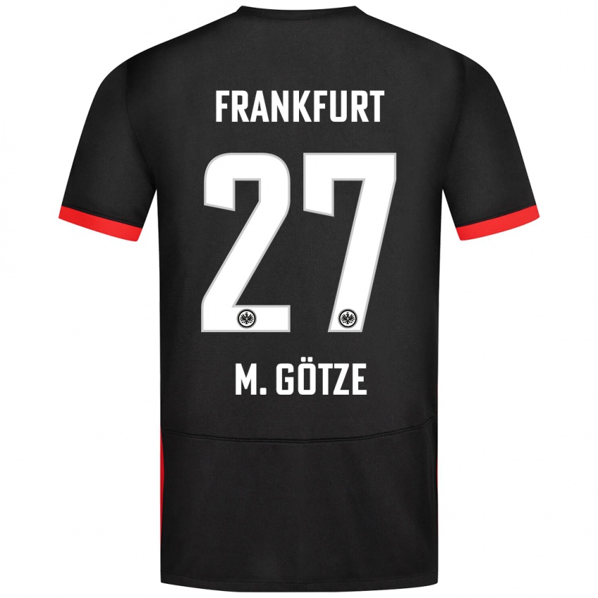 Niño Camiseta Mario Götze #27 Negro 2ª Equipación 2024/25 La Camisa Argentina