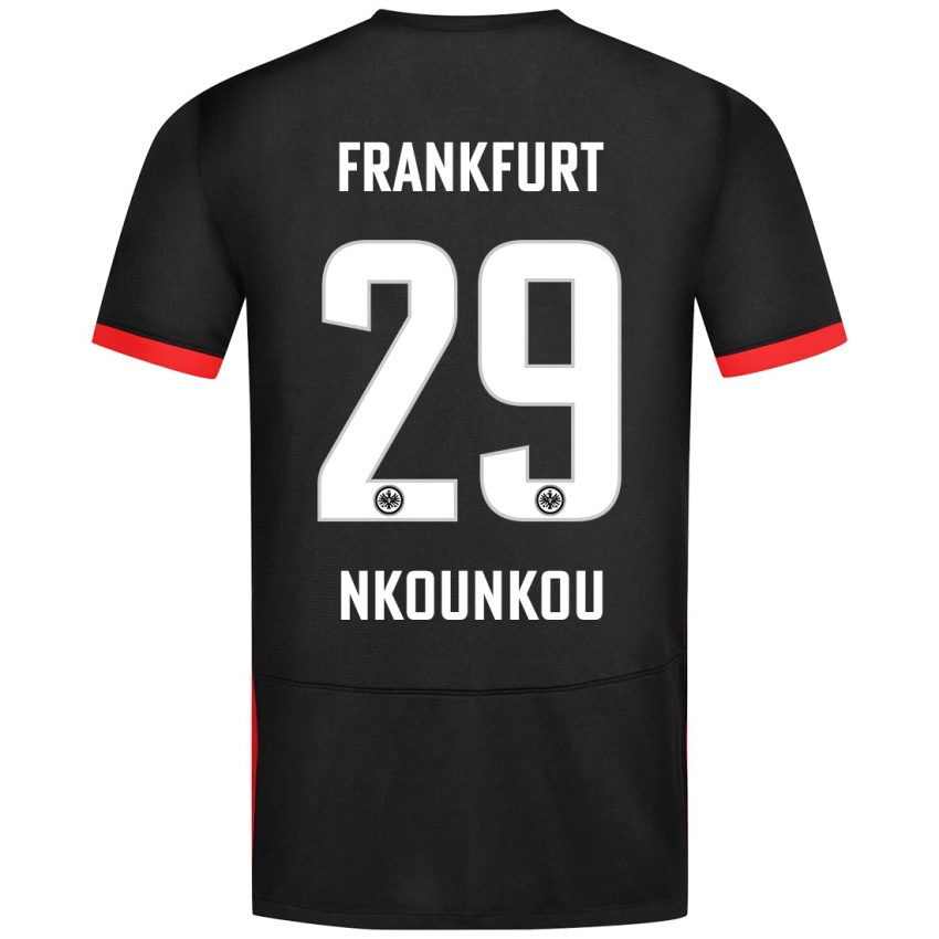 Niño Camiseta Niels Nkounkou #29 Negro 2ª Equipación 2024/25 La Camisa Argentina