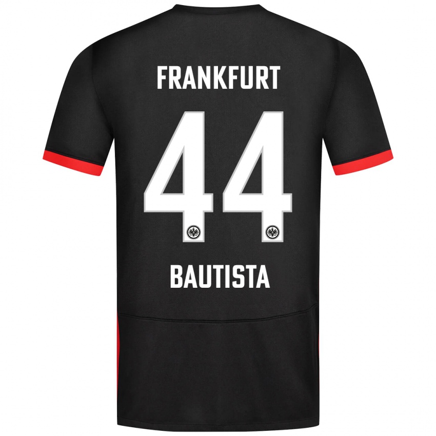 Niño Camiseta Davis Bautista #44 Negro 2ª Equipación 2024/25 La Camisa Argentina