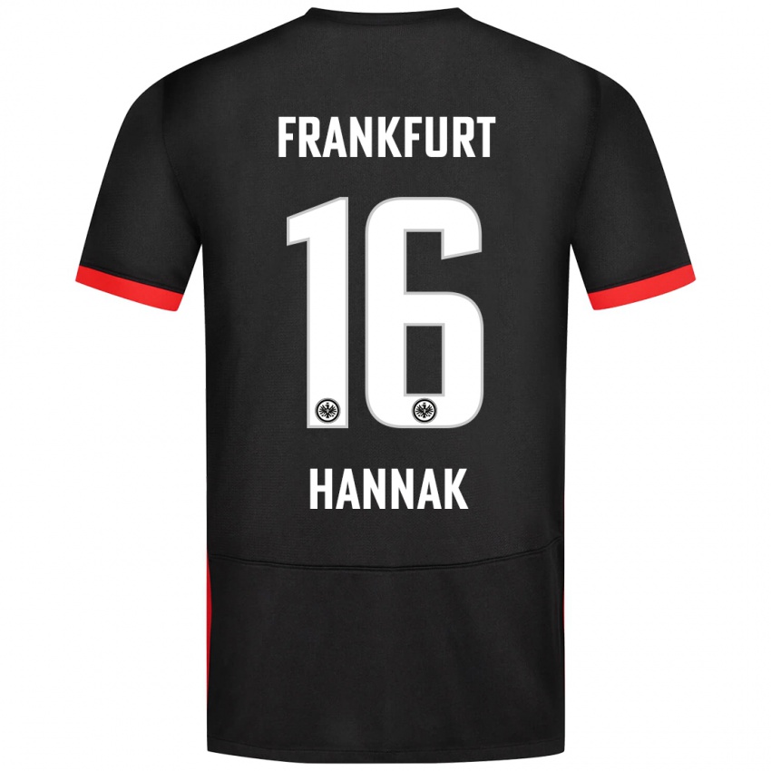 Niño Camiseta Tim Hannak #16 Negro 2ª Equipación 2024/25 La Camisa Argentina