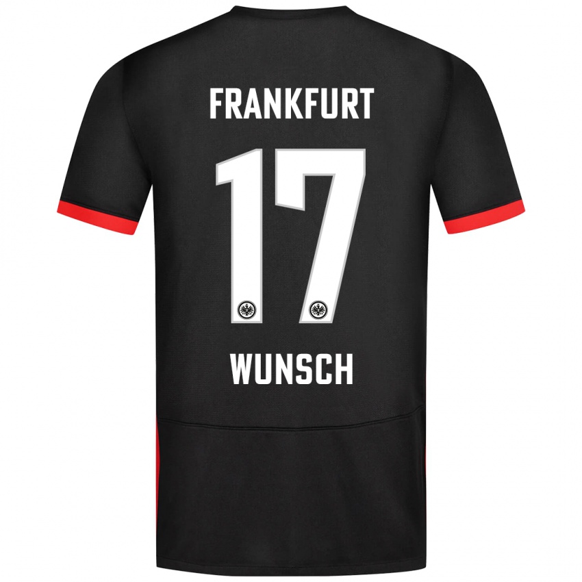 Niño Camiseta Paul Wünsch #17 Negro 2ª Equipación 2024/25 La Camisa Argentina