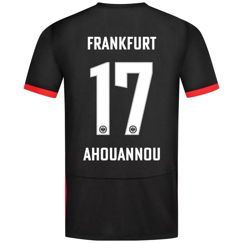 Niño Camiseta Yannis Ahouannou #17 Negro 2ª Equipación 2024/25 La Camisa Argentina