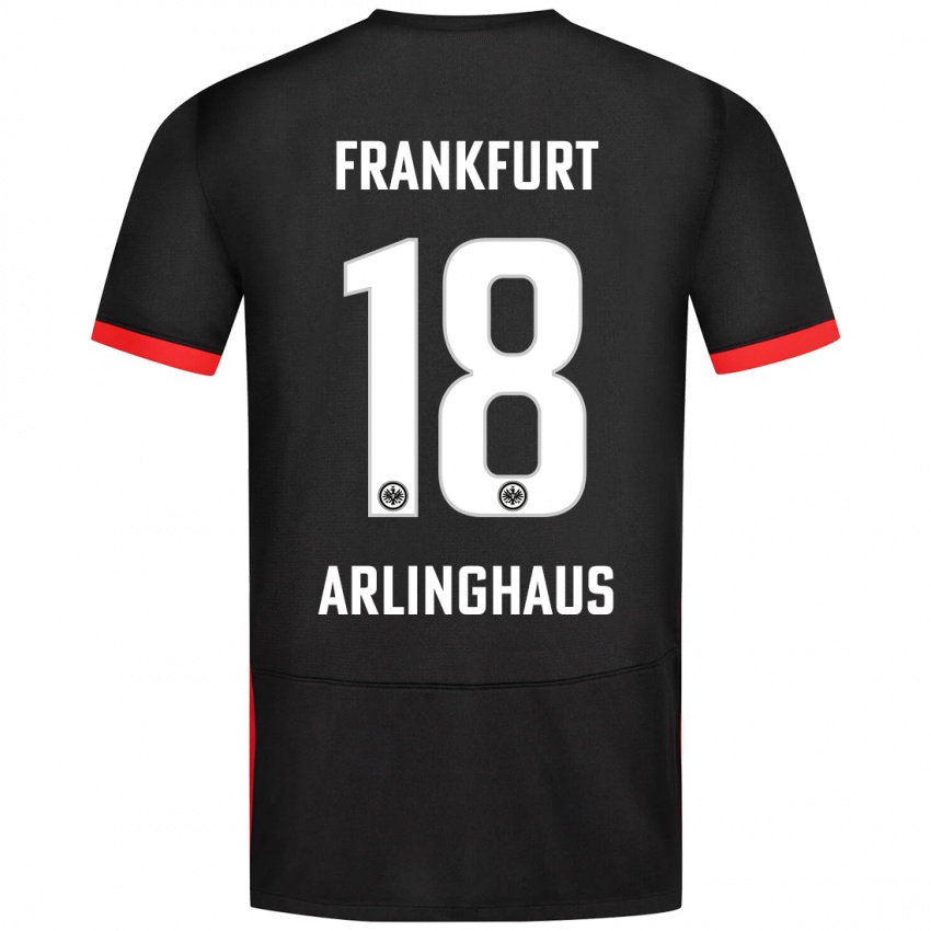 Niño Camiseta Max Arlinghaus #18 Negro 2ª Equipación 2024/25 La Camisa Argentina