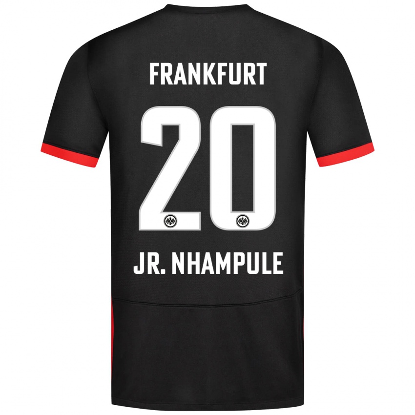 Niño Camiseta Antonio Junior Nhampule #20 Negro 2ª Equipación 2024/25 La Camisa Argentina