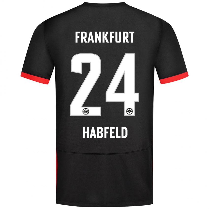 Niño Camiseta Josef Haßfeld #24 Negro 2ª Equipación 2024/25 La Camisa Argentina