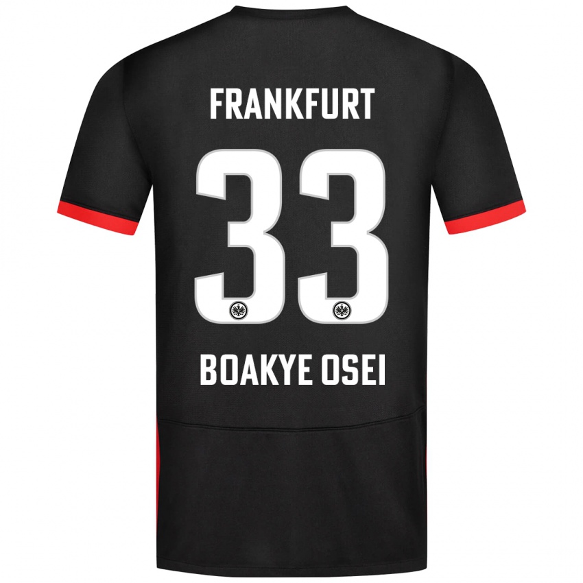 Niño Camiseta Derek Boakye-Osei #33 Negro 2ª Equipación 2024/25 La Camisa Argentina